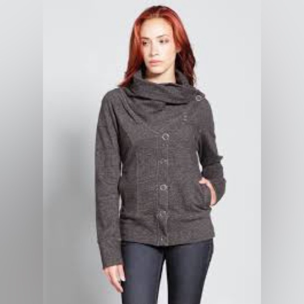 Brooklyn Industries Funnel neck coat gray